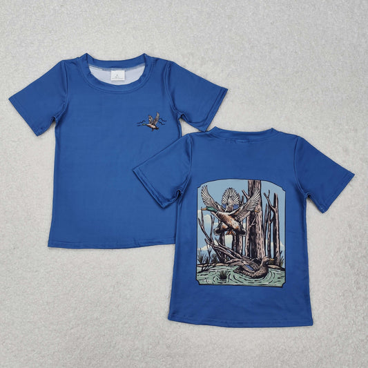 BT1150 Duck Tree Blue Short Sleeve Top