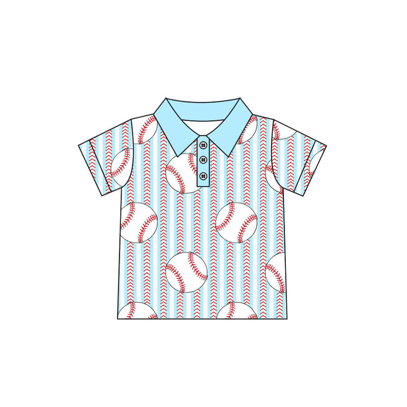 presale BT1180 Baby Boys Baseball Stripes Pullovers Tee Shirts Tops  D 2.10