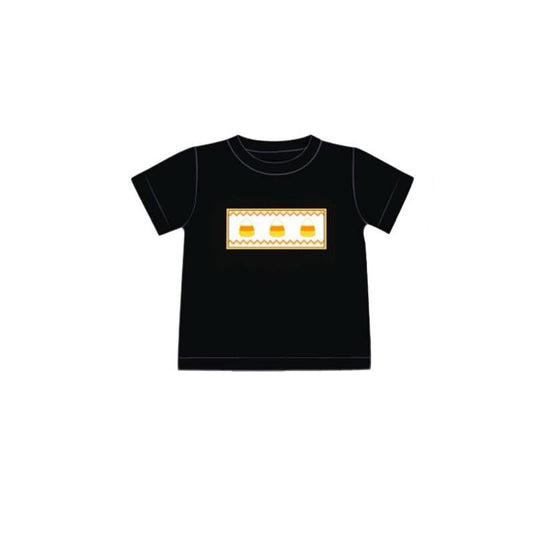 presale BT1250  Baby Boys Black Short Sleeves Candy Tee Shirts Top  D 5.15