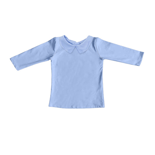 presale BT1269 Baby Boys Blue Long Sleeves Tee Shirts Top D 6.17