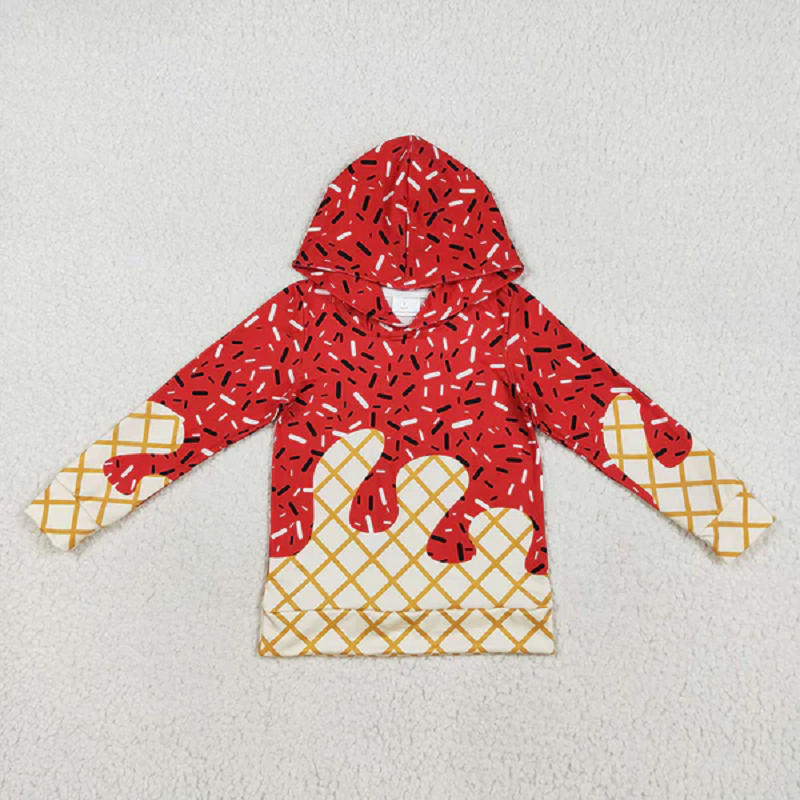 7 Colors Sibling Baby Kids Long Sleeves Team Sprinkles Drips Hoodies Tops D 7.21