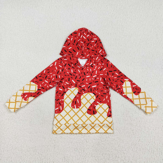 BT1272  Baby Boys Orange Long Sleeves Team Hoodies Top D 7.14