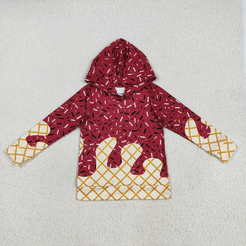 7 Colors Sibling Baby Kids Long Sleeves Team Sprinkles Drips Hoodies Tops D 7.21
