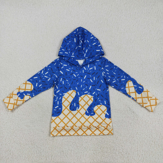BT1275 Baby Boys Hot Blue Long Sleeves Team Hoodies Top D 7.14