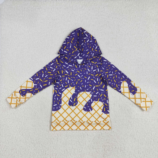 BT1276 Baby Boys Purple Long Sleeves Team Hoodies Top D 7.21