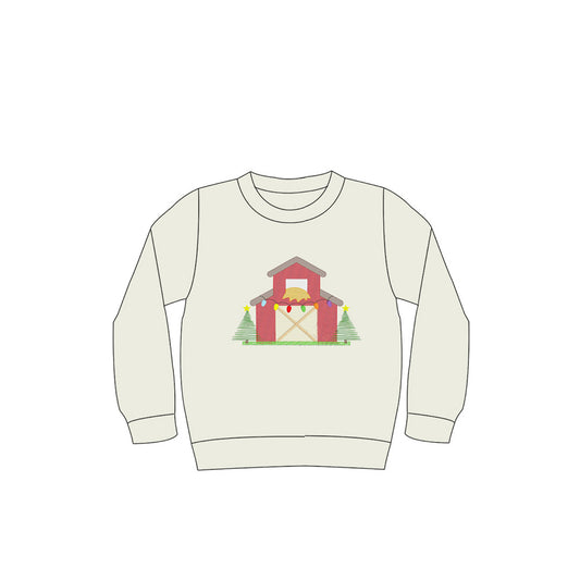 presale BT1279  Baby Boys Gray Long Sleeves Lights House Tee Shirts Top  D 6.30