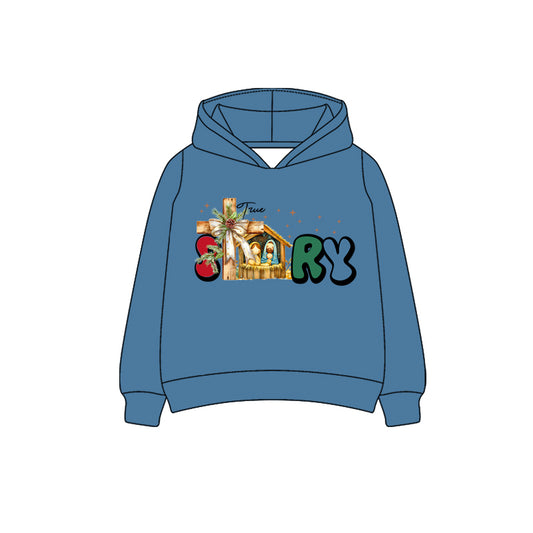 presale BT1282 Baby Boys Long Sleeves True Story Hoodies Top D 7.1