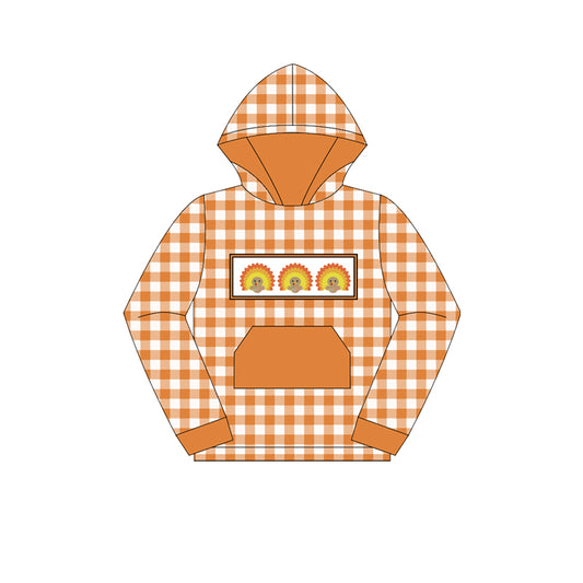 presale BT1283 Baby Boys Polka Dots Long Sleeves Turkey Pocket Hoodies Top D 7.3