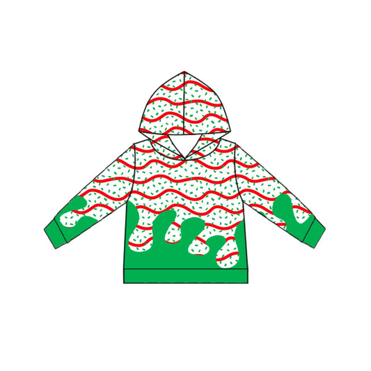 presale BT1315  Baby Boys Drip Christmas Trees Hoodies Top D 8.5