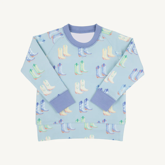 presale BT1370 Baby Boys Blue Long Sleeve Boots Tee Shirts Top  D 917