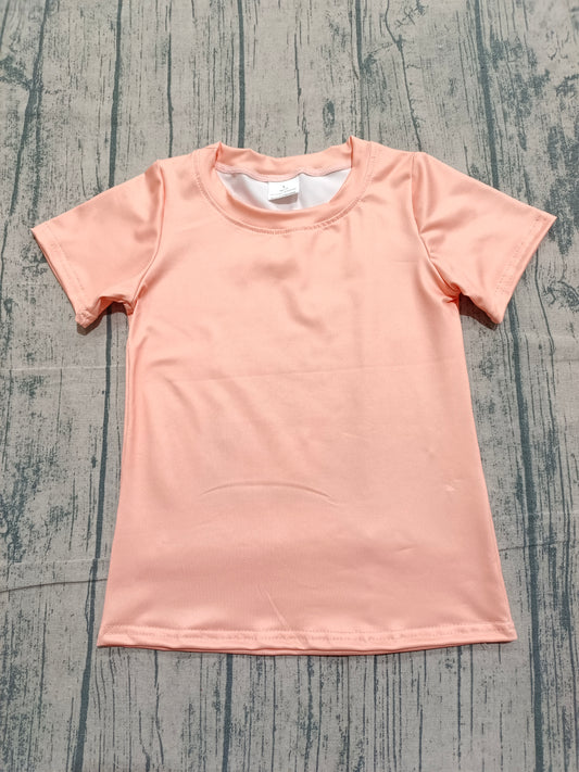 Pre-order Baby Boys Peach Short Sleeve Cactus Horse Rodeos Western T-shirts Top