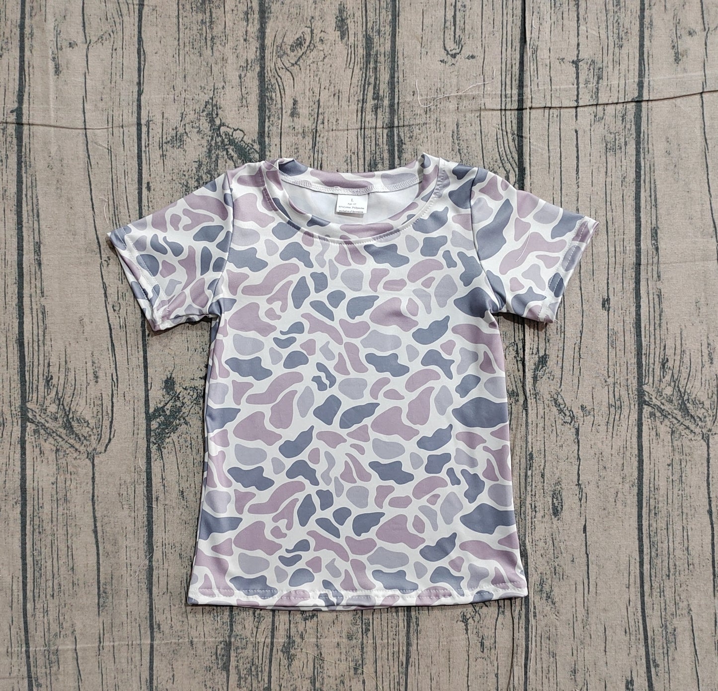 Pre-order Baby Boys Southern Light Grey Camo T-shirts Top