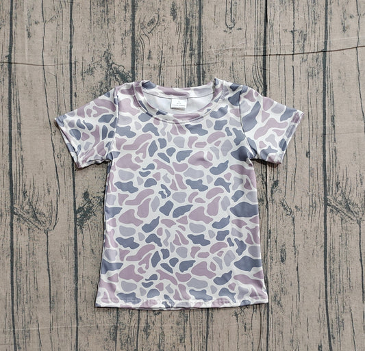 Pre-order Baby Boys Southern Light Grey Camo T-shirts Top
