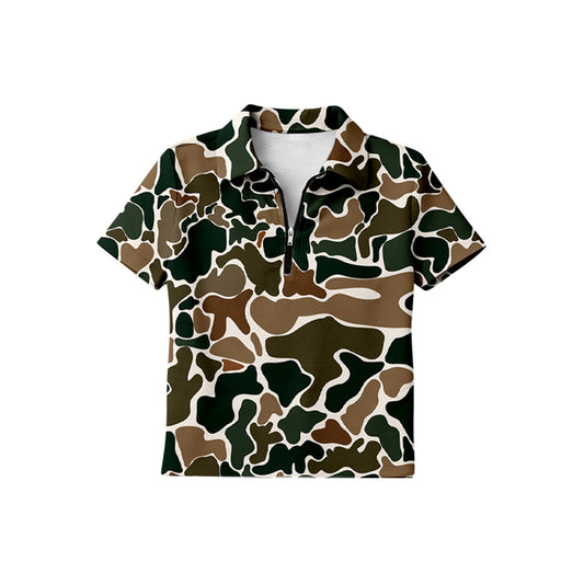pre order zipper camo pullover tee kids clothing