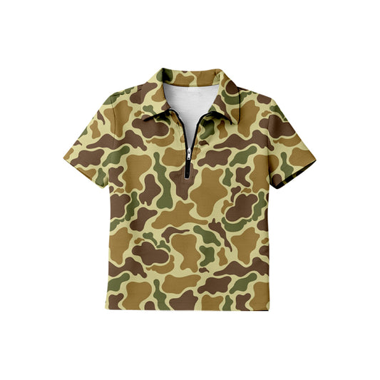 pre order zipper camo pullover tee kids clothing