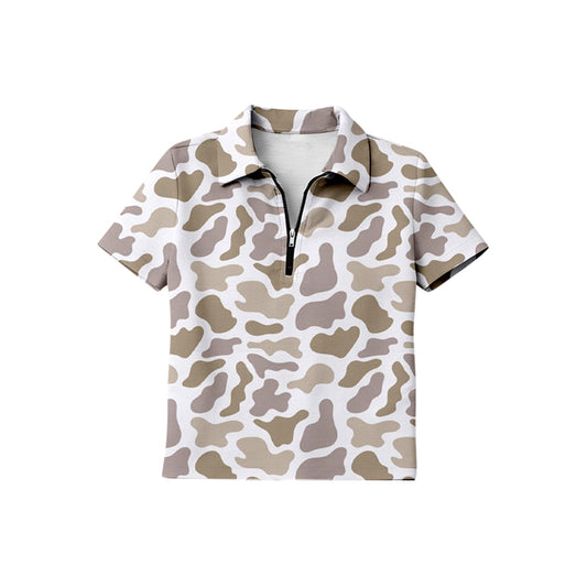 pre order zipper camo pullover tee kids clothing