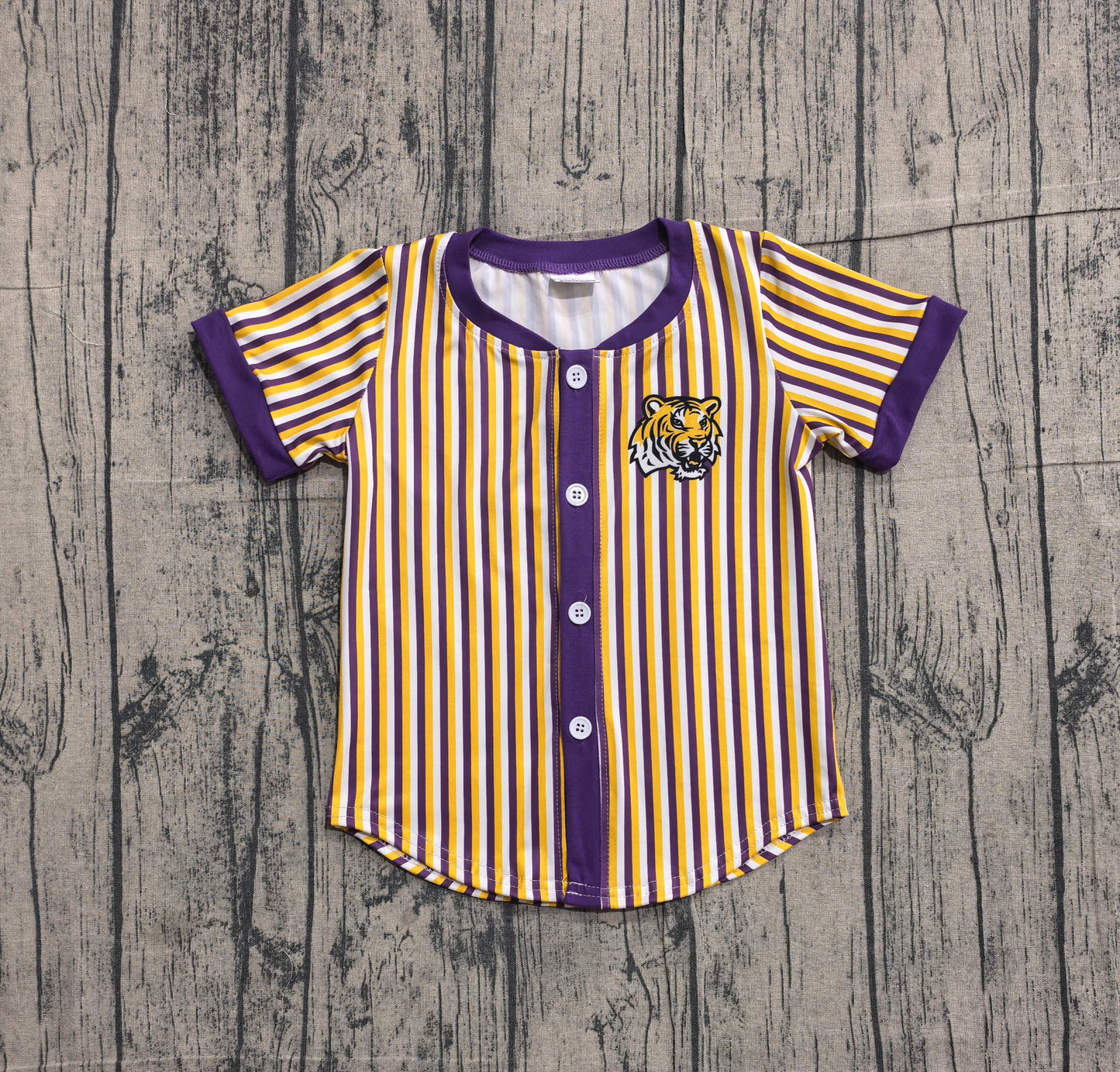 pre order baby boy purple tiger team t-shirt