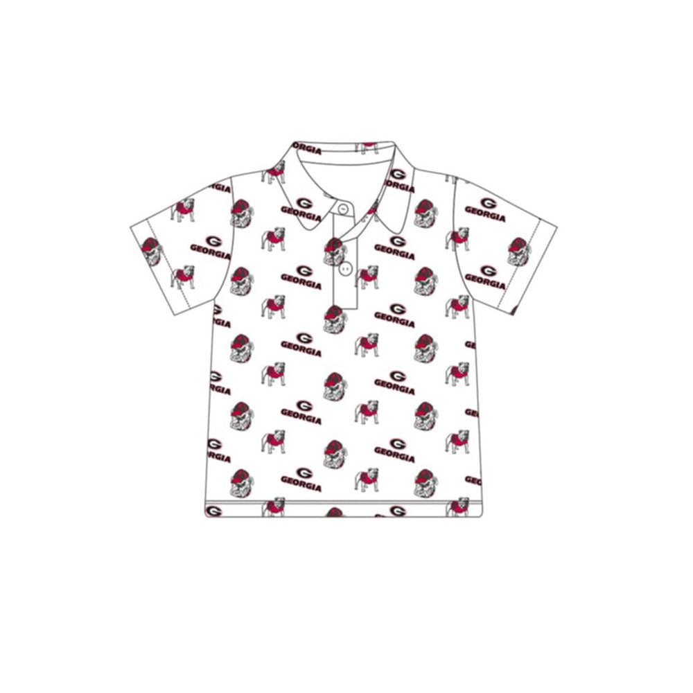 pre order bulldog team polo t-shirt
