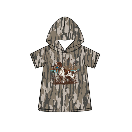 pre order hunting dog print summer girls hoodie top