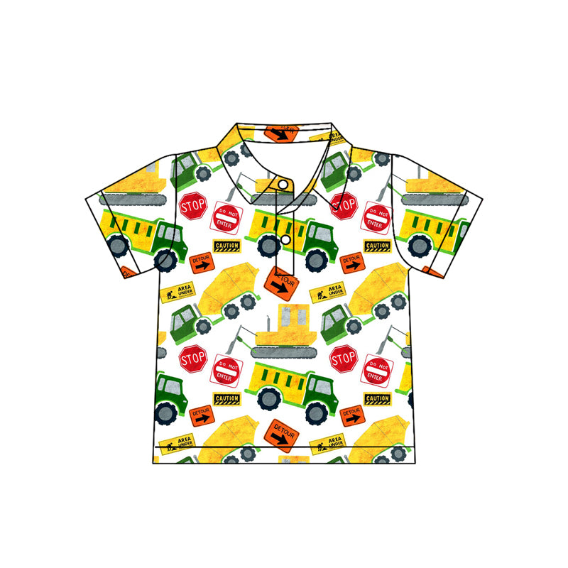 pre order construction boys polo