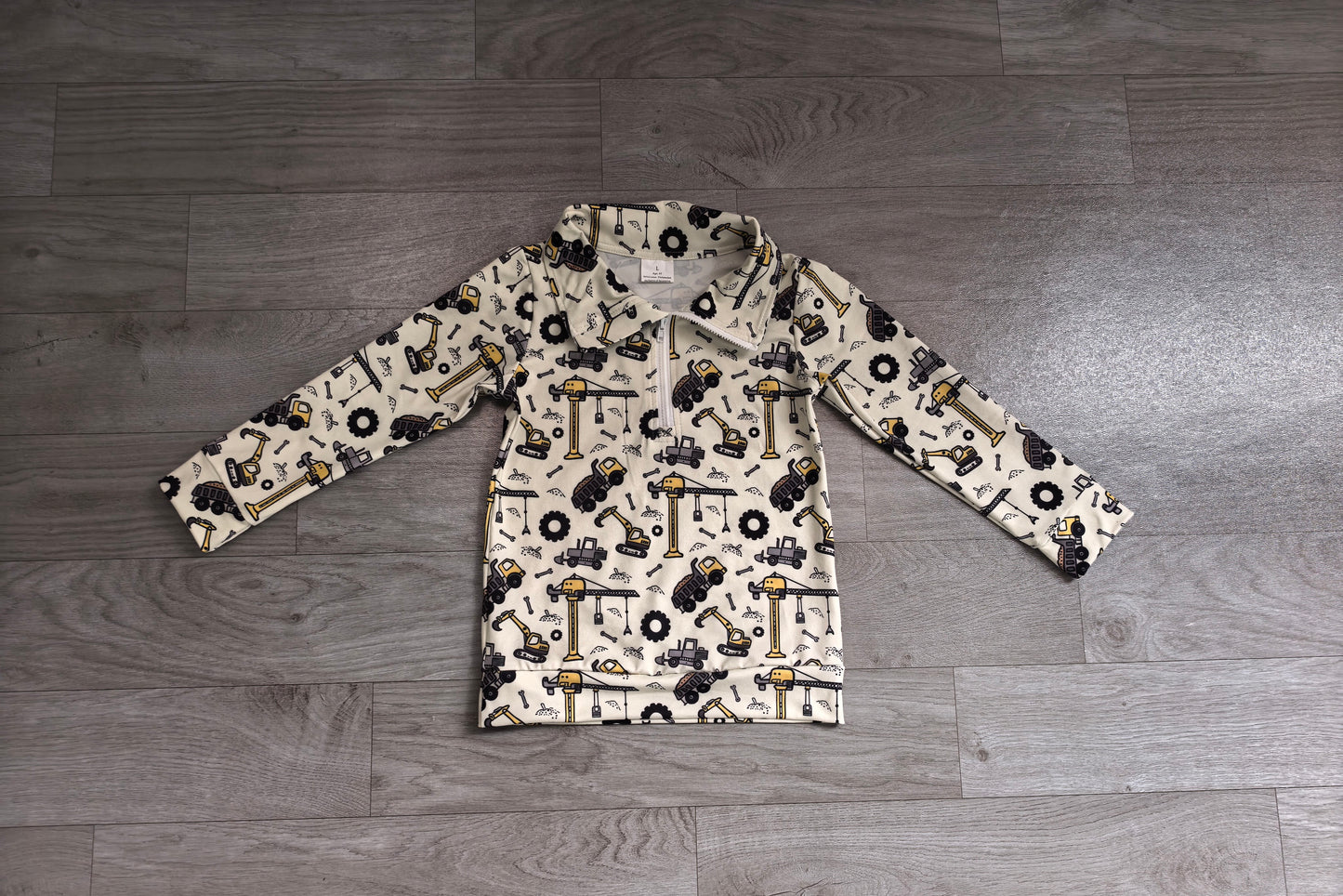 Pre order constructions boy pullover kids clothing