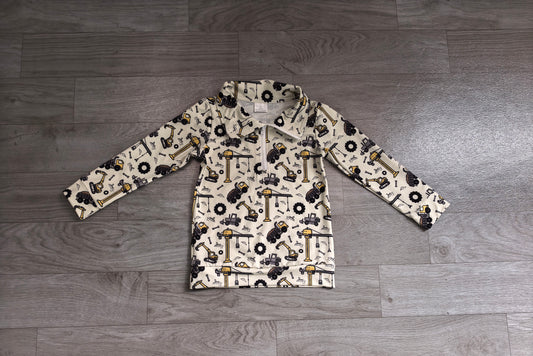Pre order constructions boy pullover kids clothing
