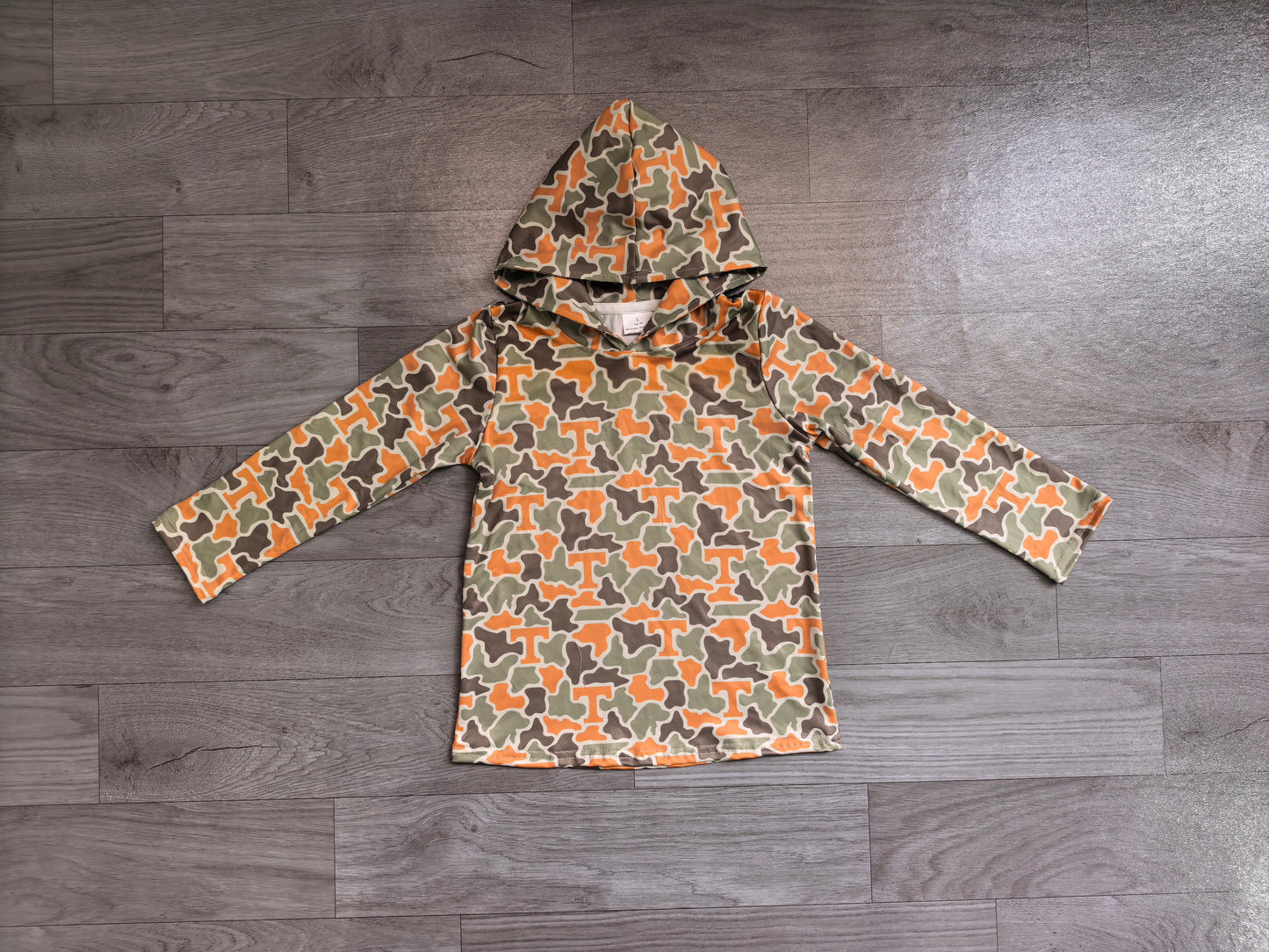 pre order long sleeve boy camo T hoodie