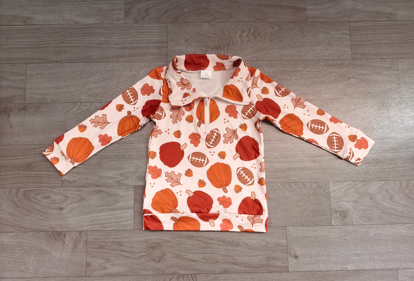 Pre order football fall leaf pumpkin sibling clothing