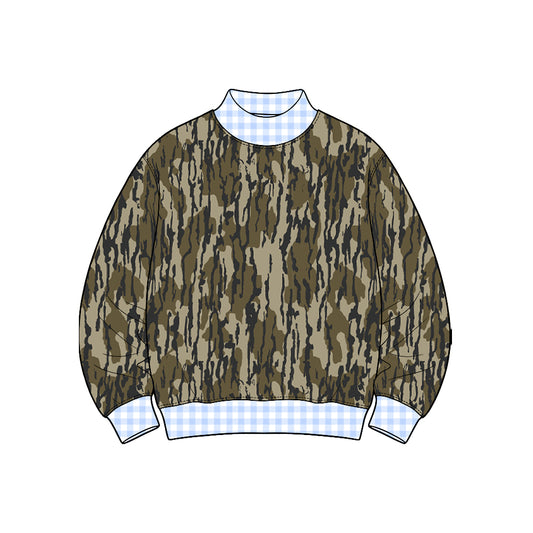 Pre-order camo sweater top boy