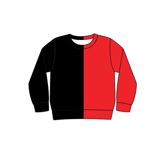 Pre order red black boy shirt for Halloween