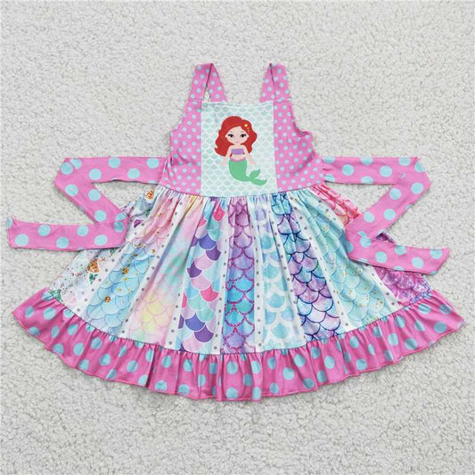 C1-8 strap mermaid twirly dress