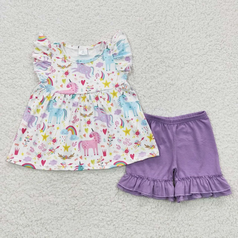 C10-3  cartoon purple set