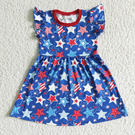 C11-9 patrotic stars dress