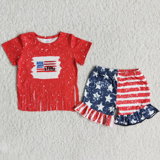 C16-2 flag shorts set
