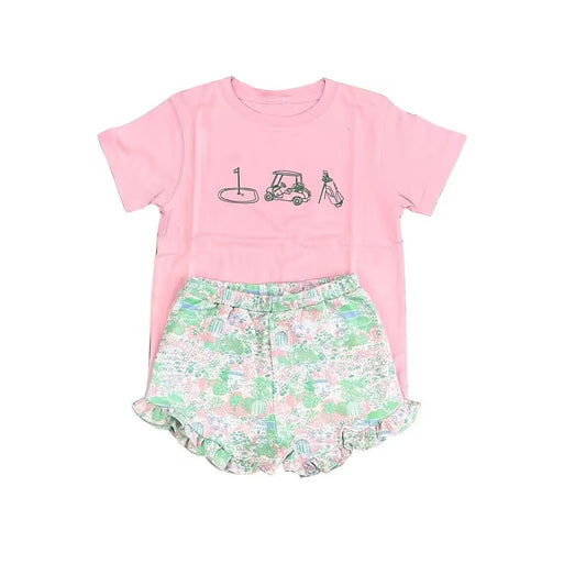 Custom short sleeve set MOQ 3