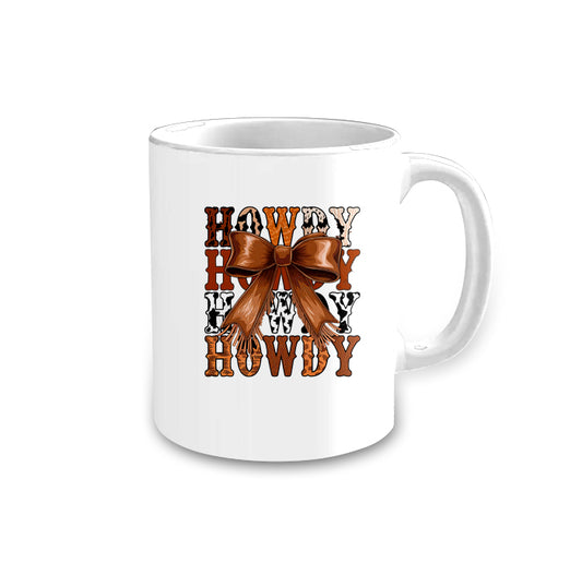 presale CU0003 Beautiful Brown Bows Howdy Cups D 5.30