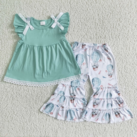 easter basket hot air balloon girls outfit