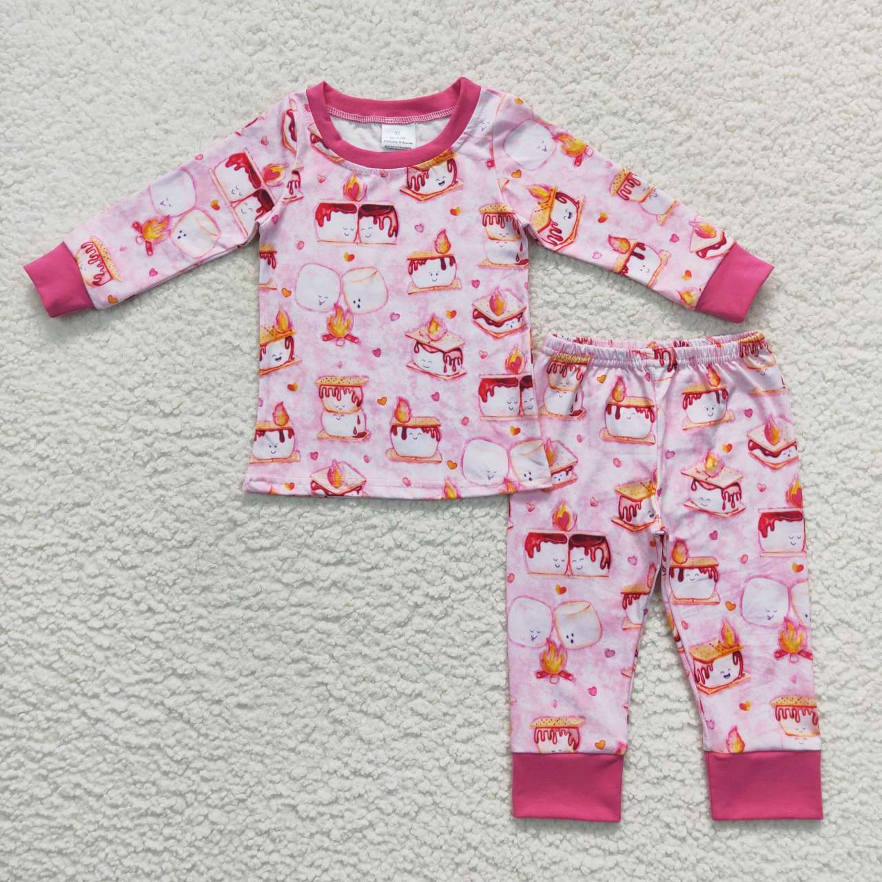 GLP0714 Flashlight Torch Cup Pink Long Sleeve Pants Suit