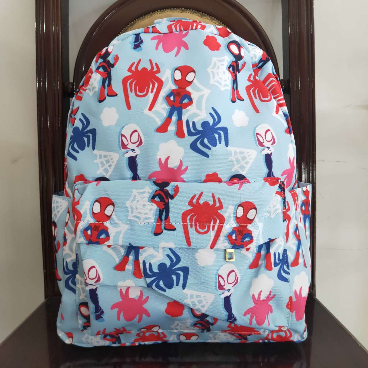 BA0127 Spiderman Blue Backpack
