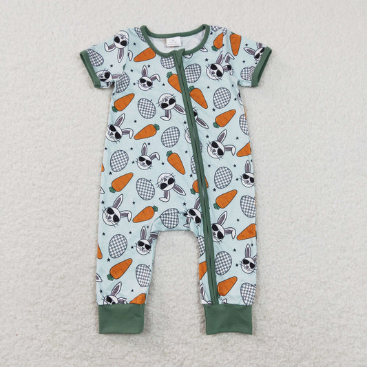 baby boy easter zip sleeper new design
