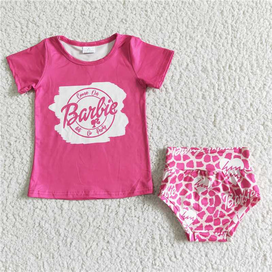 GBO0030 Rose letter short-sleeved briefs set D 3.1