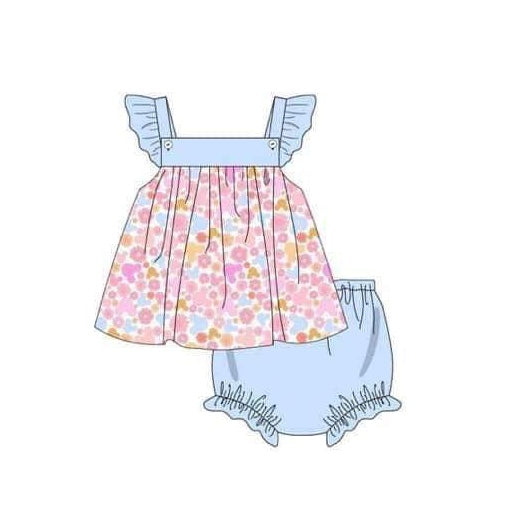 preorder GBO0377 Blue flying sleeve briefs suit