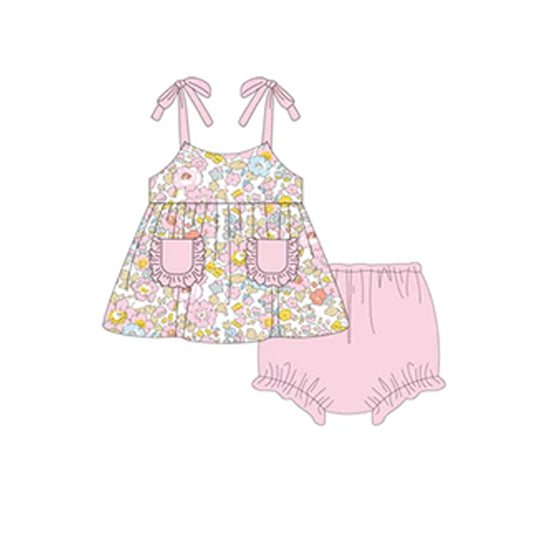 presale GBO0452 Floral Pink Lace Pocket Suspender Briefs Set 2024 11.8