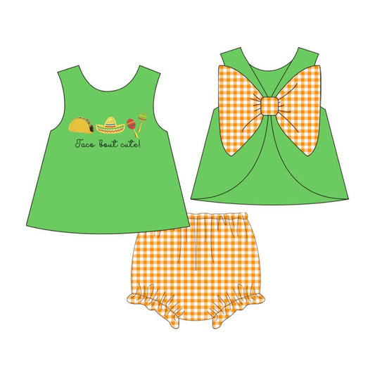 Pre order taco bummie set baby clothing
