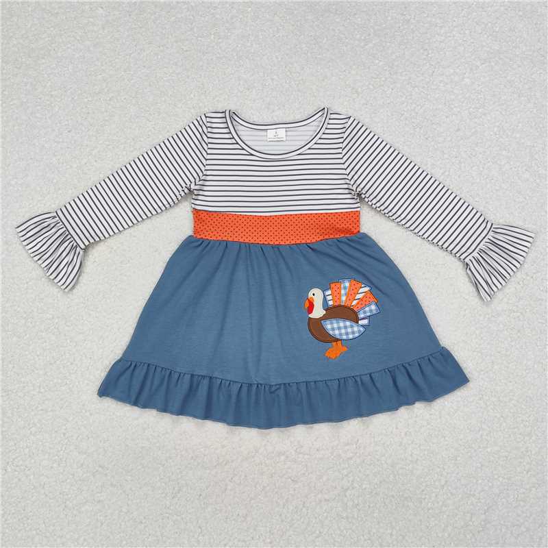 Match Thanksgiving Turkey Girls Boys Rompers Dresses Clothes Sets