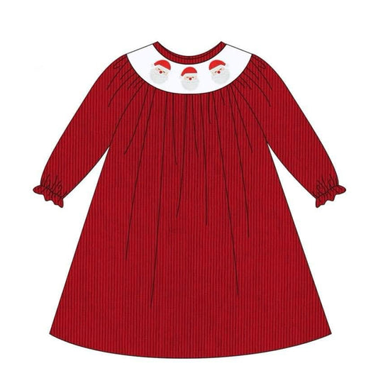 presale GLD0750  Santa Claus Red Long Sleeve Dress 2024 7.22