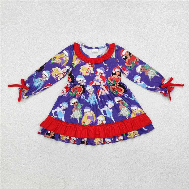 Match Baby Girls Christmas Princess Dresses Rompers Pajamas Clothes Sets