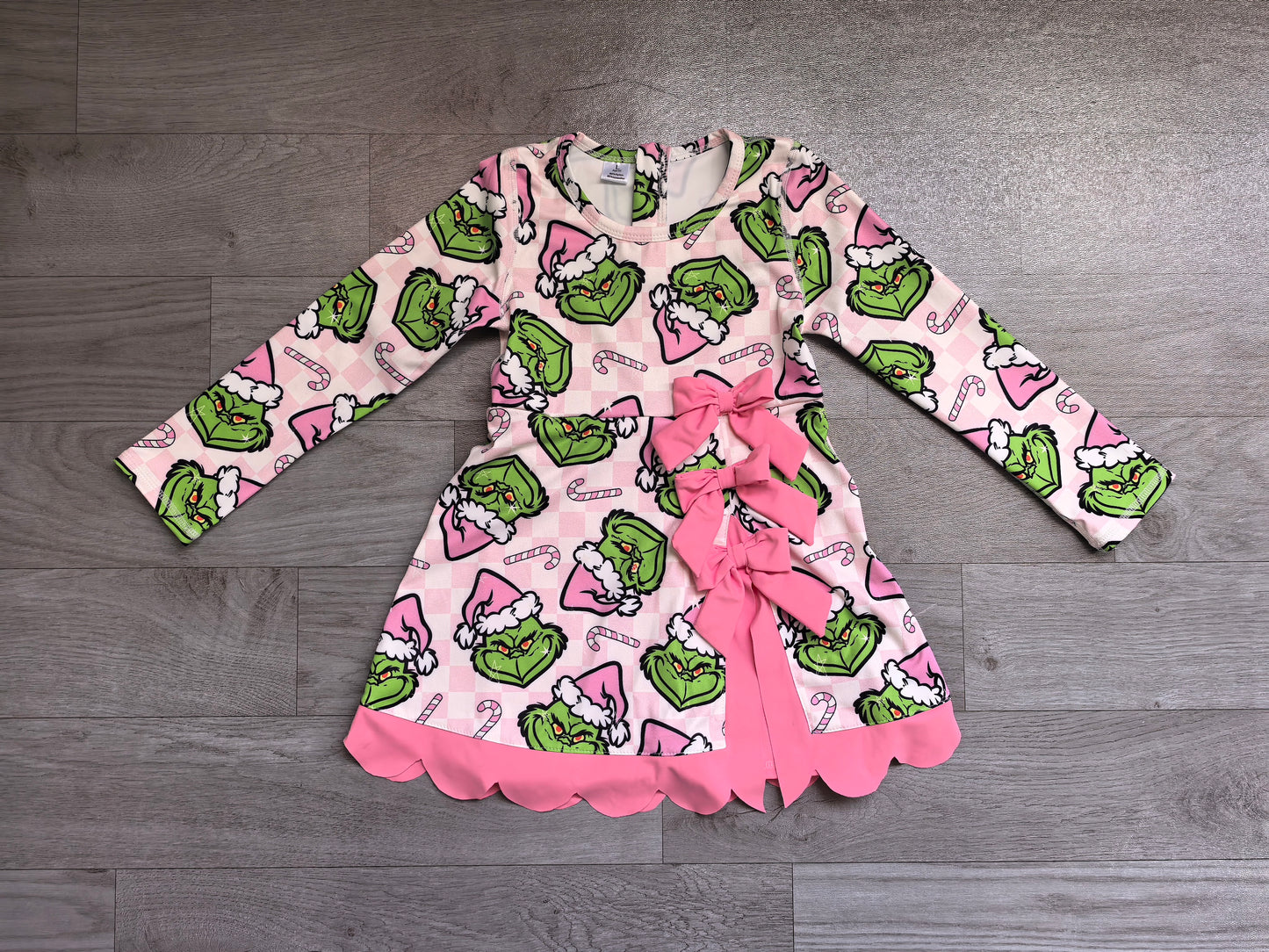 Pre order grinchmas athletic scallop dress