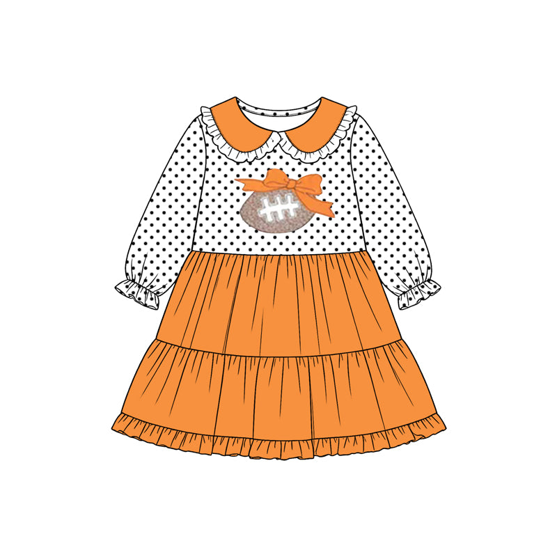 Pre order polk dots football sibling clothing