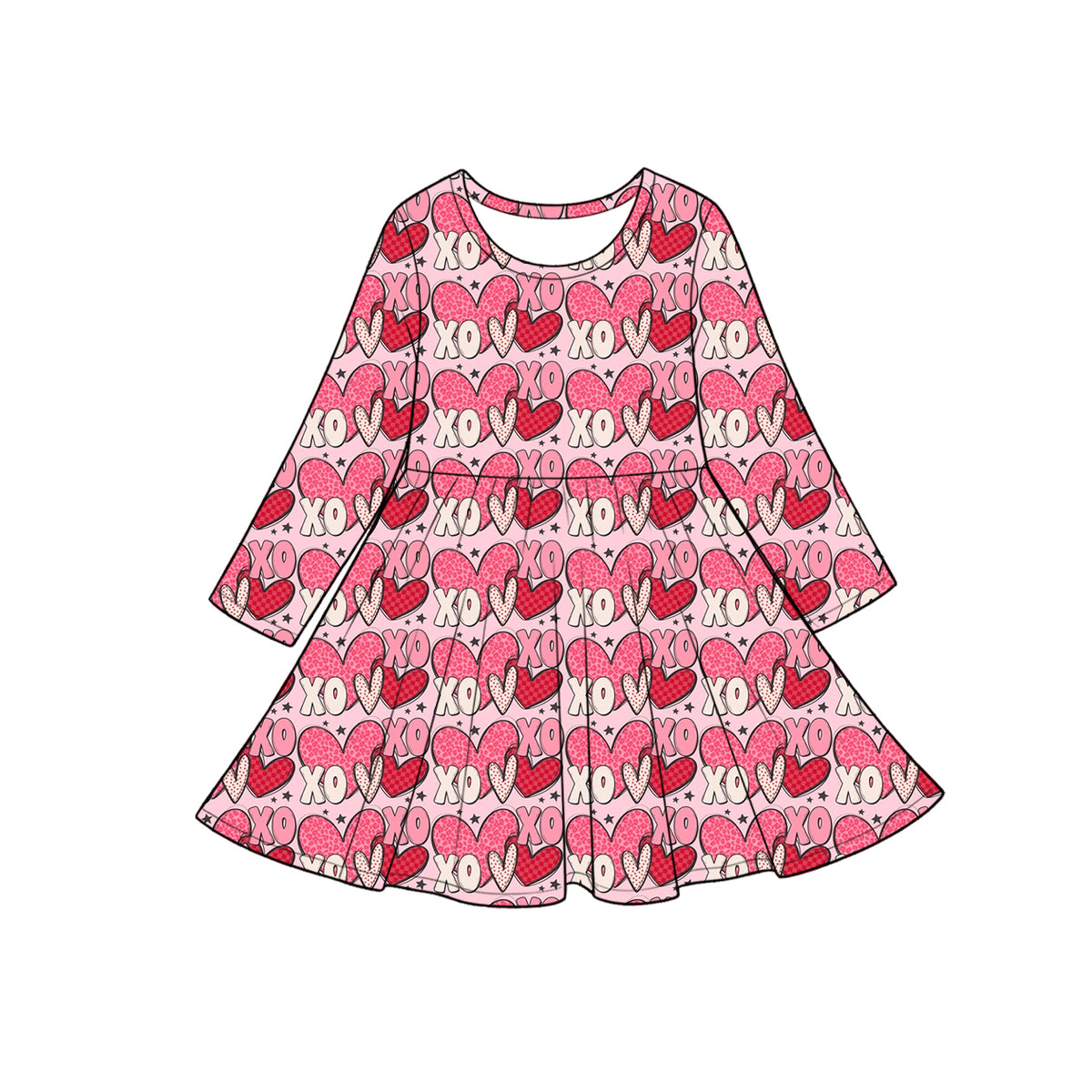 Pre order xoxo heart kids clothing